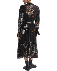 Reiss Charlotte Floral Printed Midi Dress