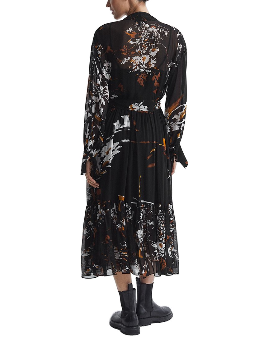Reiss Charlotte Floral Printed Midi Dress