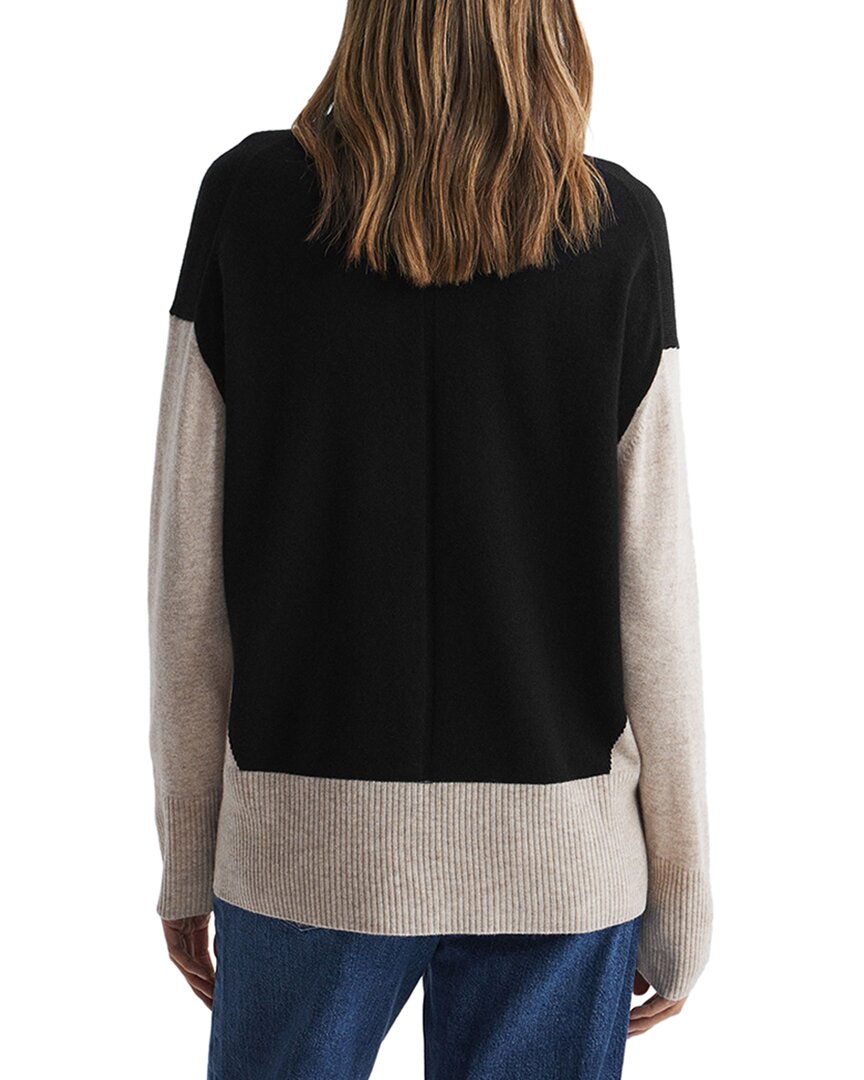 Reiss Alexis Wool & Cashmere-Blend Knitted Roll Neck Top