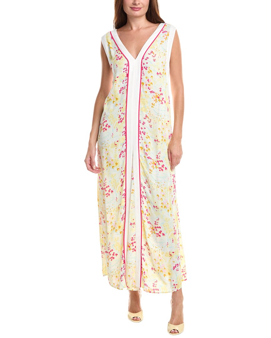 Reiss Eliza Buttercup Printed Block Maxi Dress