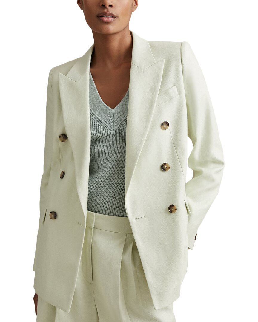 Reiss Dianna Linen-Blend Blazer