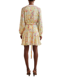 Reiss Molly Buttercup Printed Flippy Dress