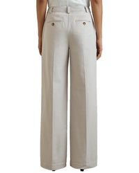 Reiss Astrid Wide Leg Pleat Front Trouser
