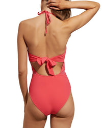 Reiss Hope Mesh Insert Swimsuit