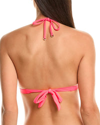 Reiss Riah Fixed Triangle With Trim Bikini Top