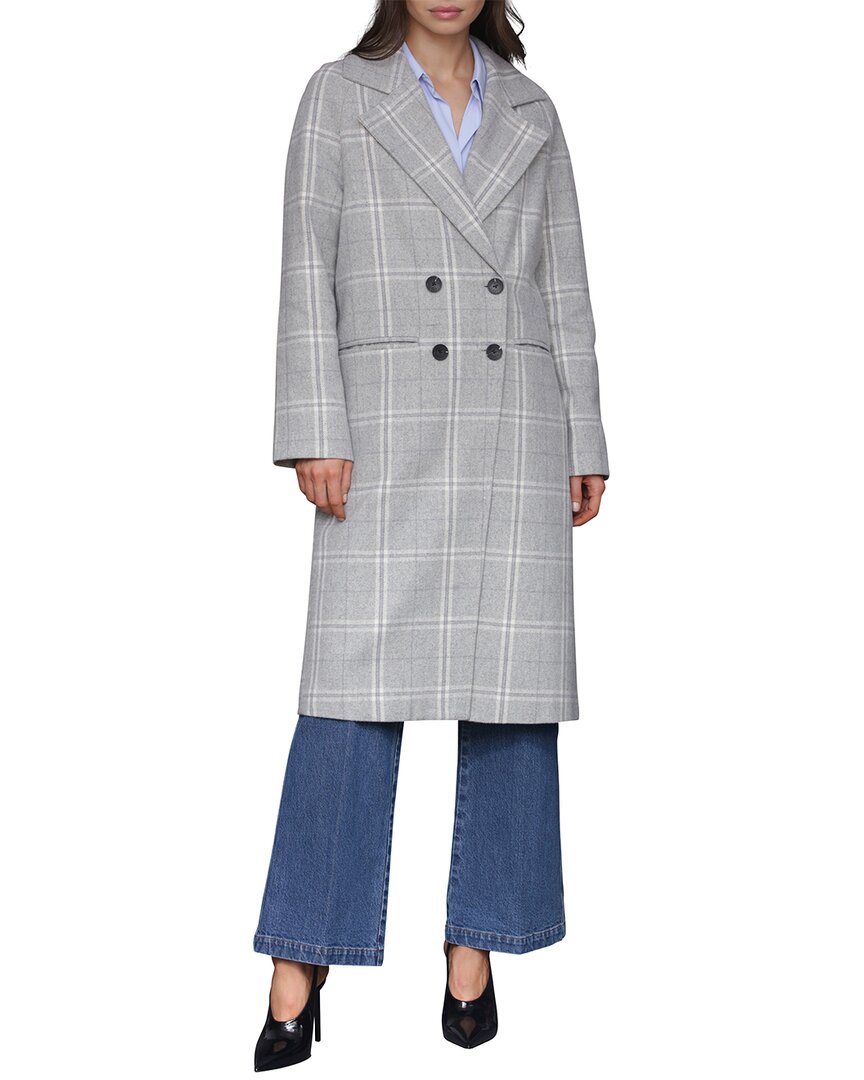 Avec Les Filles Relaxed Double Face Walker Coat
