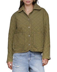 Avec Les Filles Diamond Quilted Jacket