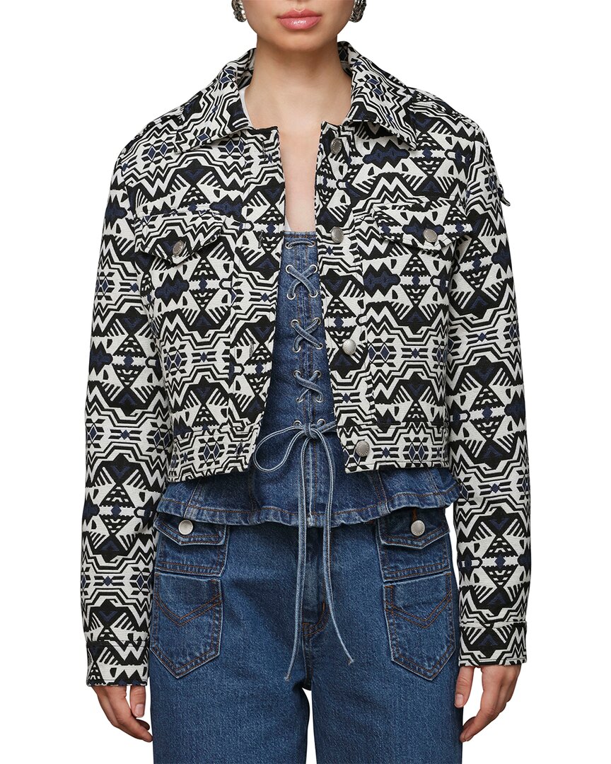 Avec Les Filles Cropped Trucker Jacket