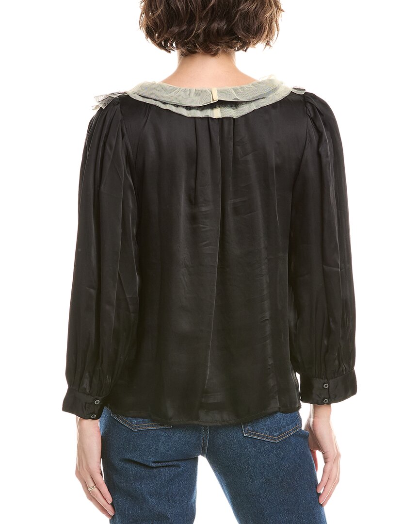 The Great Ruffled Tuxedo Top