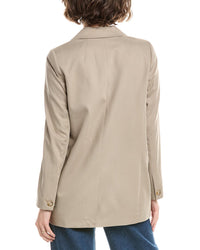 Madewell Caldwell Double-Breasted Linen-Blend Blazer