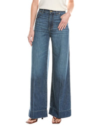 Madewell Ellsworth Wash Cashmere-Blend Super Wide Leg Jean