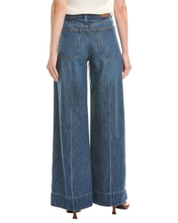 Madewell Ellsworth Wash Cashmere-Blend Super Wide Leg Jean