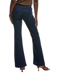 7 For All Mankind 7 For All Mankind Dojo Blue Black Santiago Kick Flare Jean