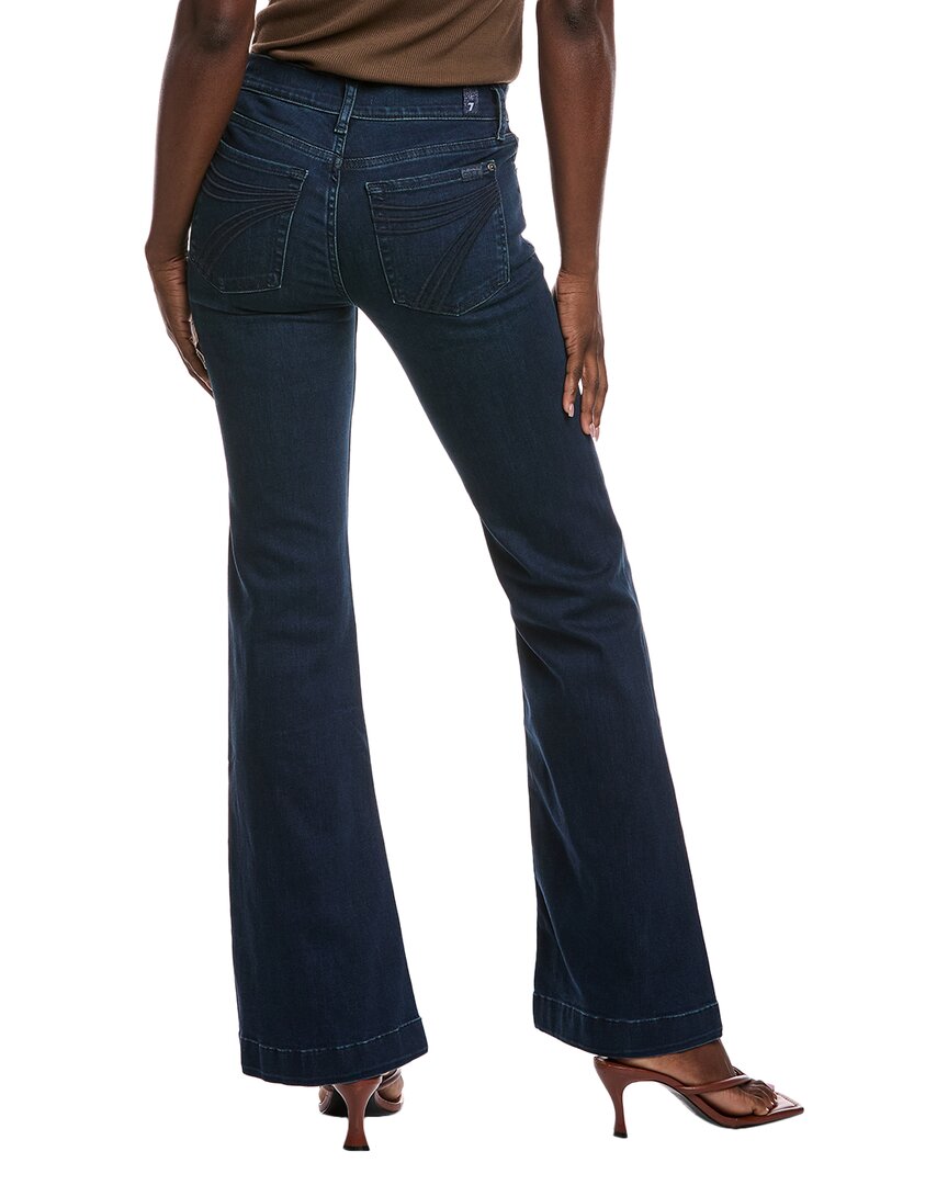 7 For All Mankind 7 For All Mankind Dojo Blue Black Santiago Kick Flare Jean