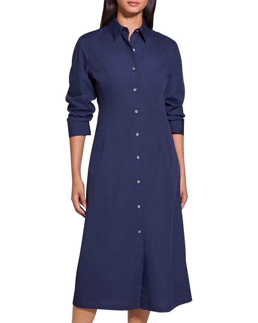 Theory Poplin Fixed Sleeve Dress