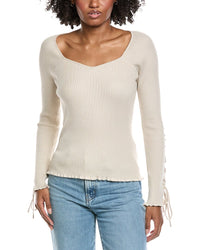 Laundry By Shelli Segal Tie Sleeve Sweater