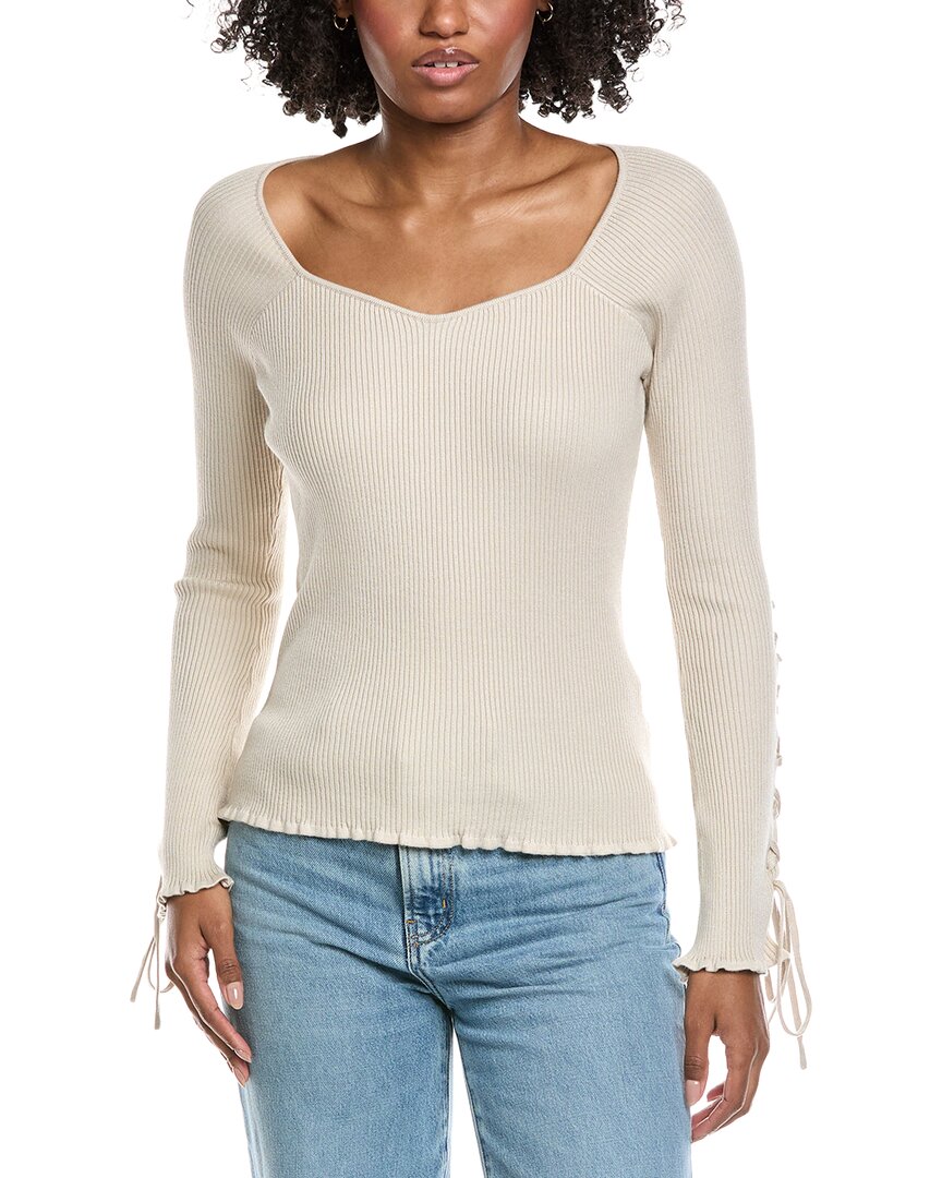 Laundry By Shelli Segal Tie Sleeve Sweater