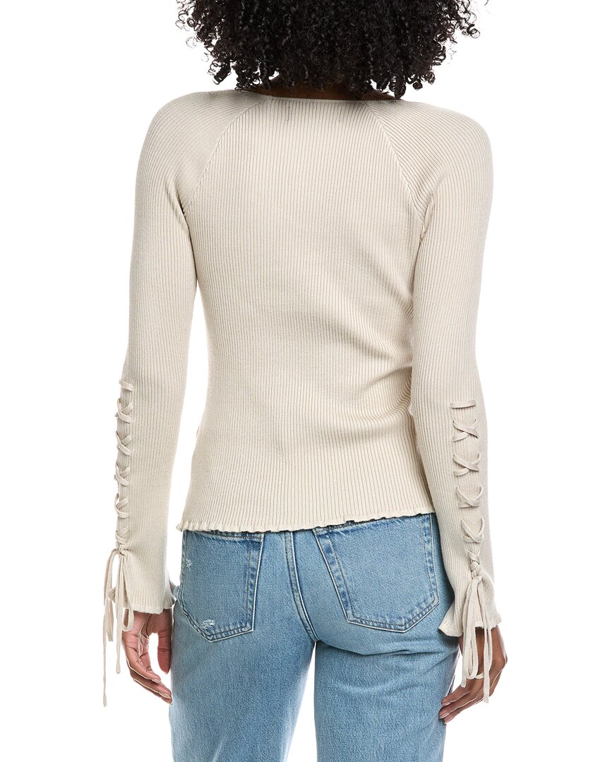 Laundry By Shelli Segal Tie Sleeve Sweater