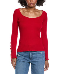 Laundry By Shelli Segal Tie Sleeve Sweater