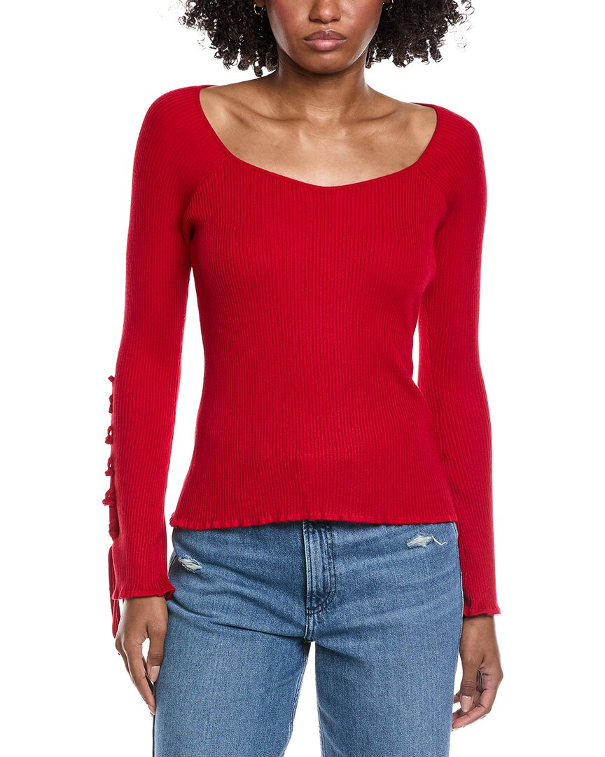 Laundry By Shelli Segal Tie Sleeve Sweater
