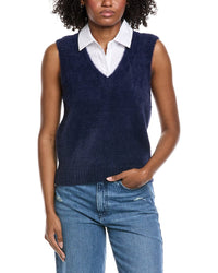 Laundry By Shelli Segal Layered Look Sweater Vest
