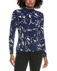 Laundry By Shelli Segal Long Sleeve Mock Neck Top