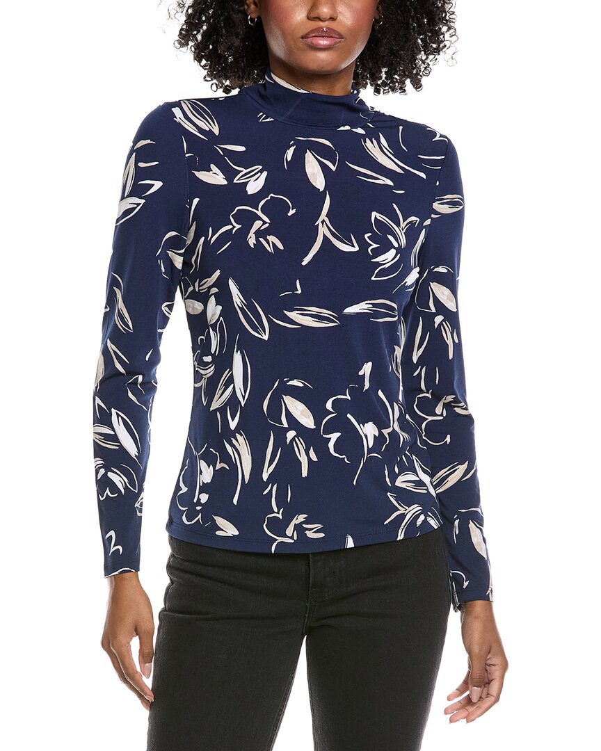 Laundry By Shelli Segal Long Sleeve Mock Neck Top