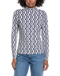 Laundry By Shelli Segal Long Sleeve Mock Neck Top