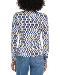 Laundry By Shelli Segal Long Sleeve Mock Neck Top