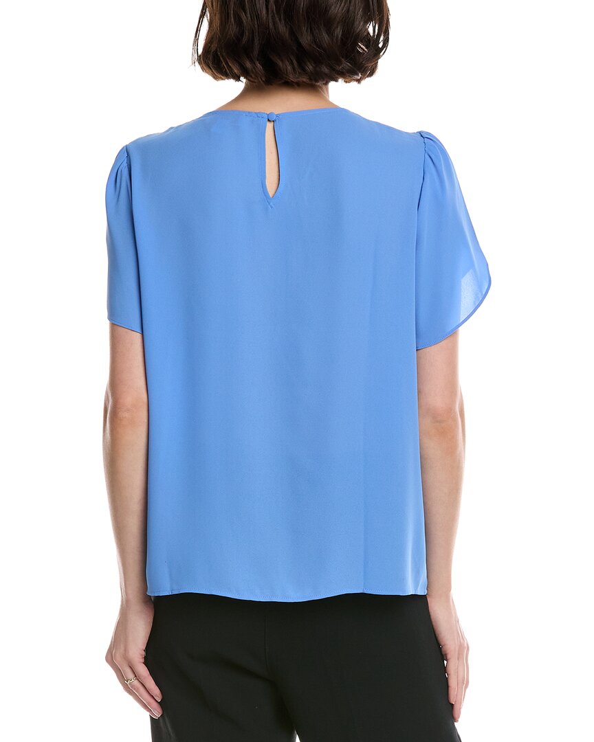 Cece Tulip Sleeve Shirred Neck Top