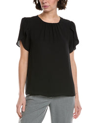 Cece Tulip Sleeve Shirred Neck Top