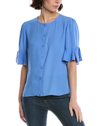Cece Flounce Bow Sleeve Top