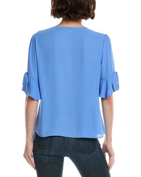 Cece Flounce Bow Sleeve Top