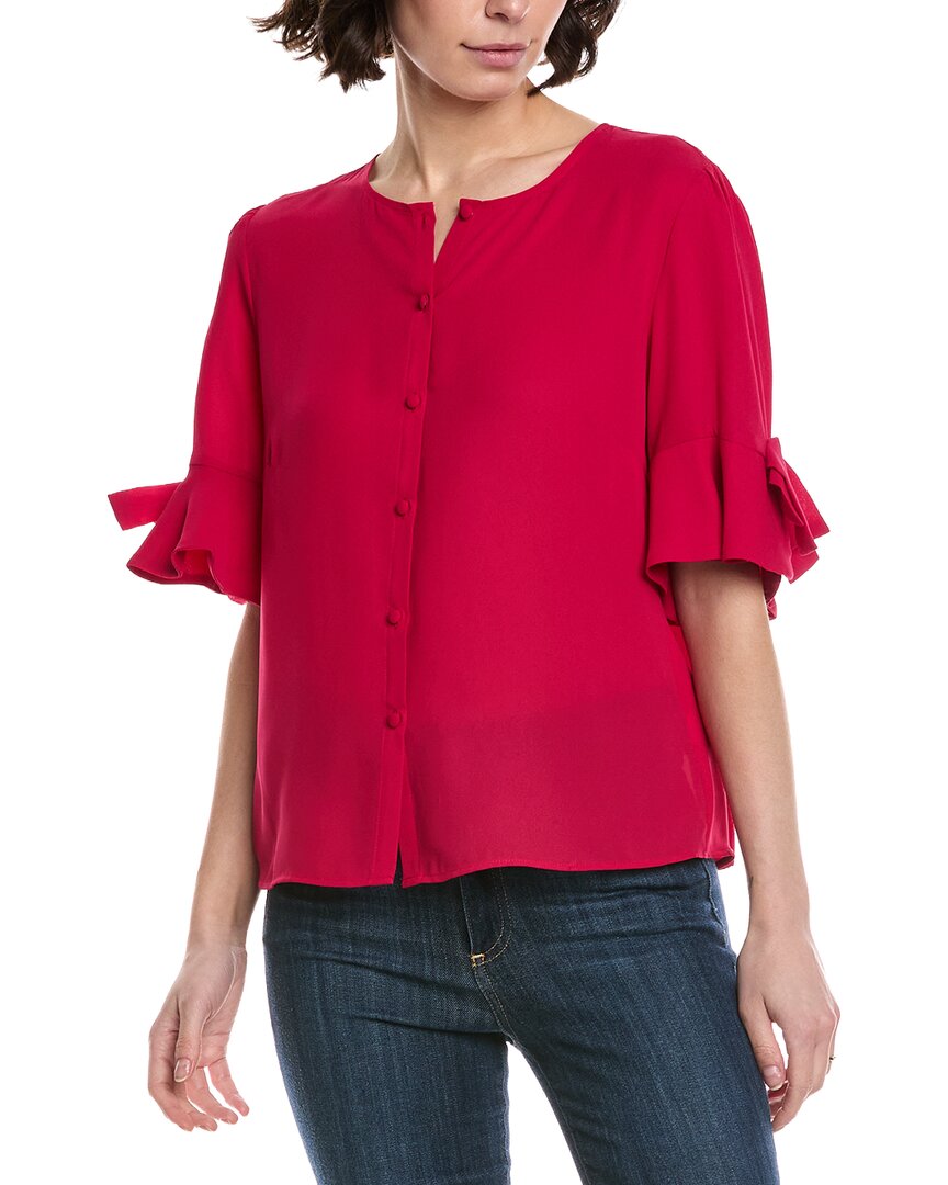 Cece Flounce Bow Sleeve Top