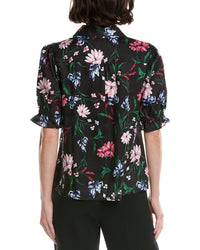 Cece Button-Down Collared Top