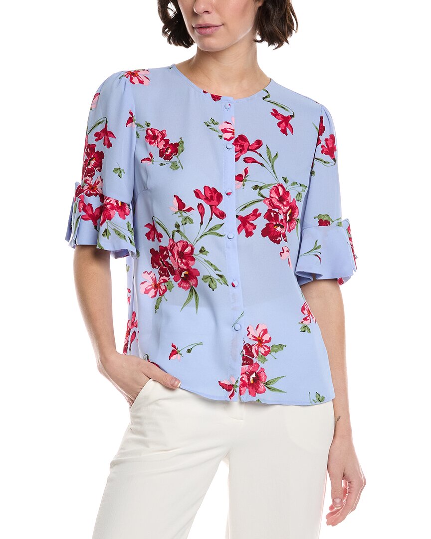 Cece Flounce Bow Sleeve Top