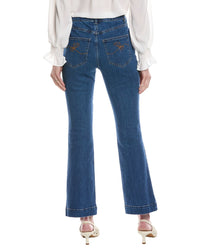 Cece Fit & Flare Denim Pant