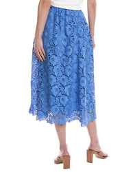 Cece Lace A-Line Midi Skirt