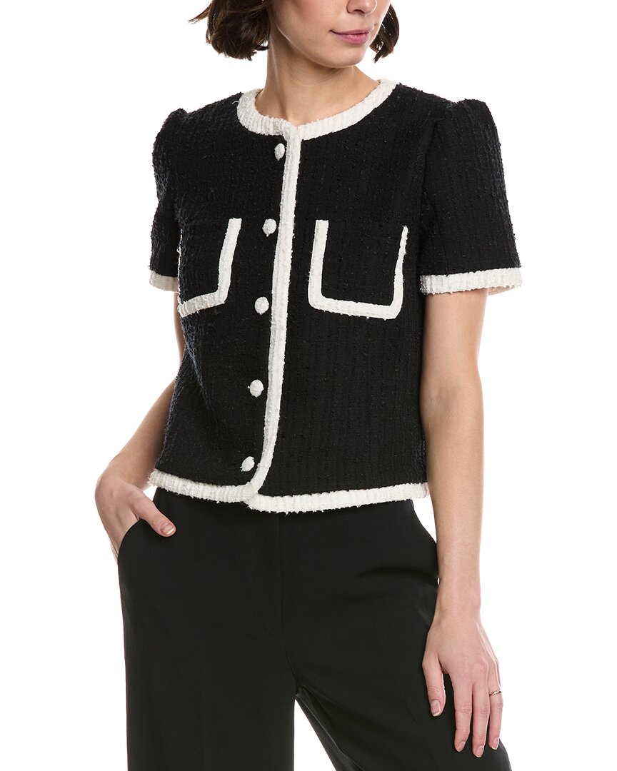 Cece Patch Pocket Contrast Binding Jacket