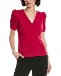 Cece Puff V-Neck Top