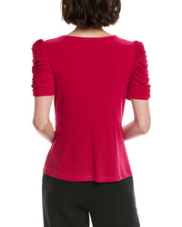 Cece Puff V-Neck Top