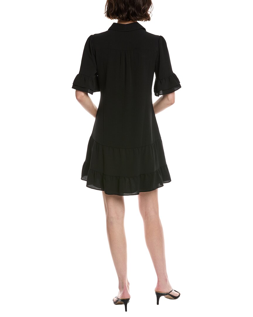 Cece Ruffle Tiered Mini Shirtdress