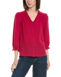 Cece 3/4 Sleeve V-Neck Blouse