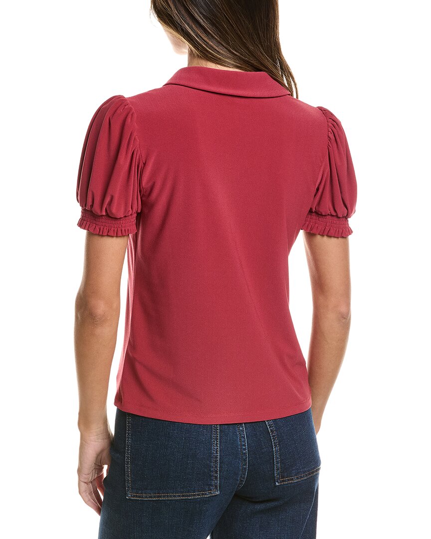 CeCe Cece Split Neck Collared Top