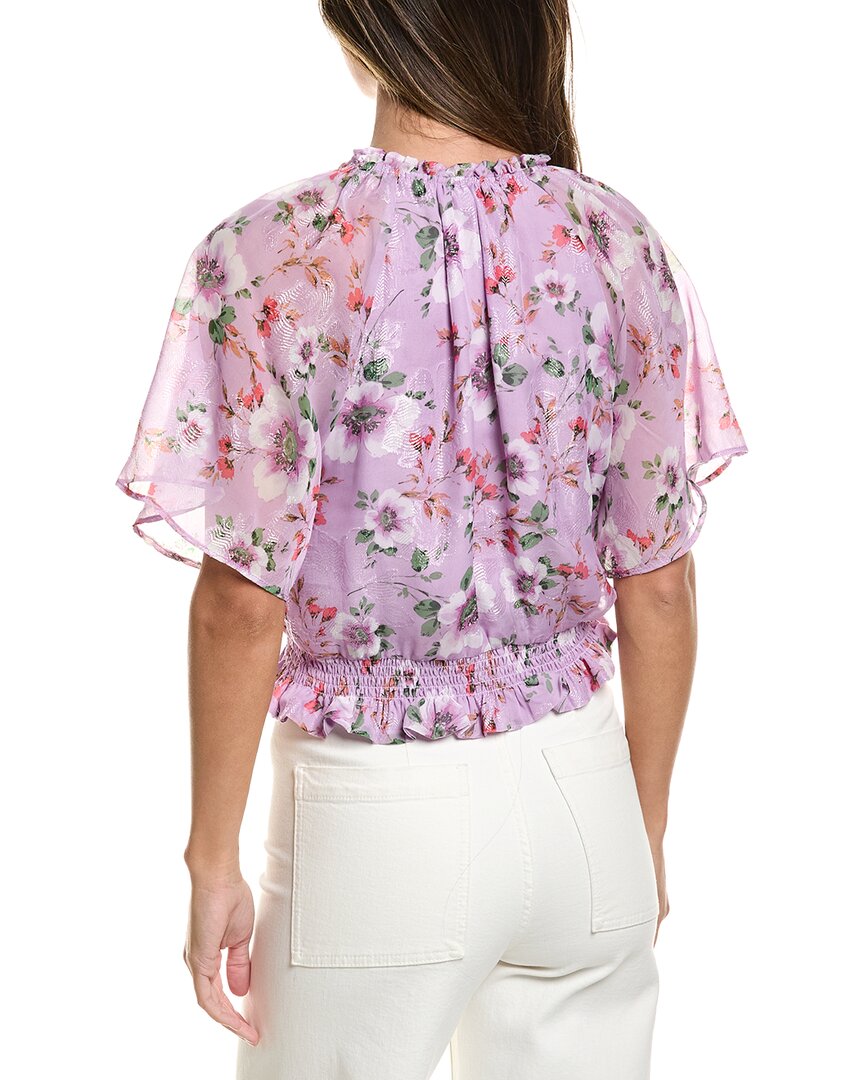 Cece Ruffle Raglan Top