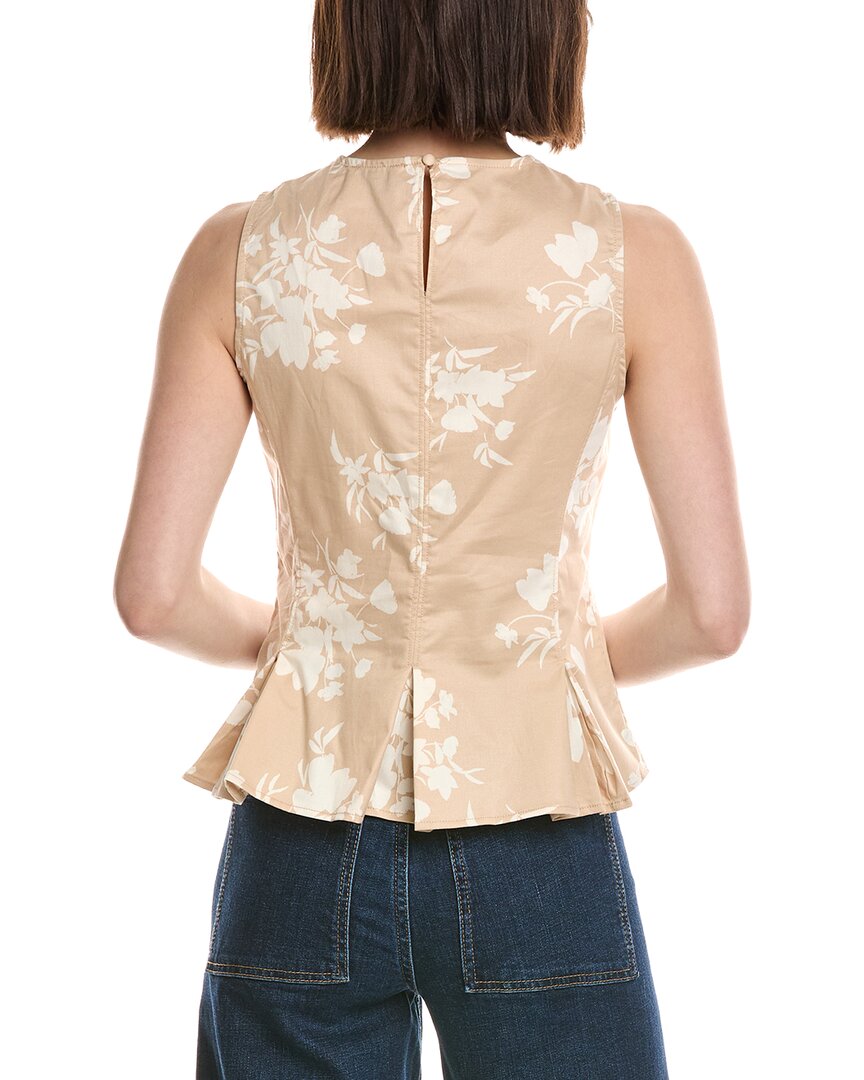 Cece Sleeveless Pleated Hem Bow Top
