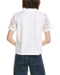 Cece Collared Button Down Swing Top