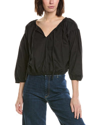 Cece Dropped Shoulder Bubble Blouse