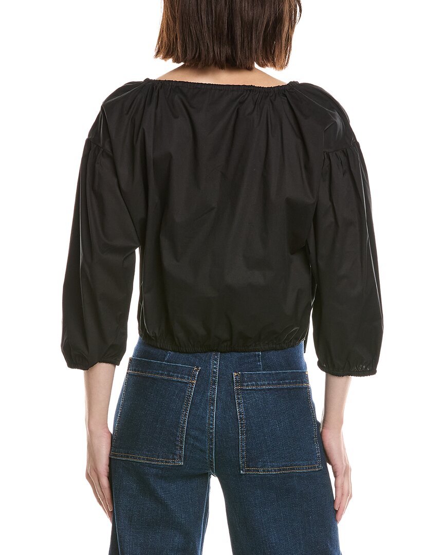 Cece Dropped Shoulder Bubble Blouse