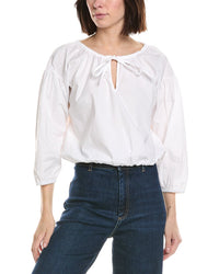 Cece Dropped Shoulder Bubble Blouse